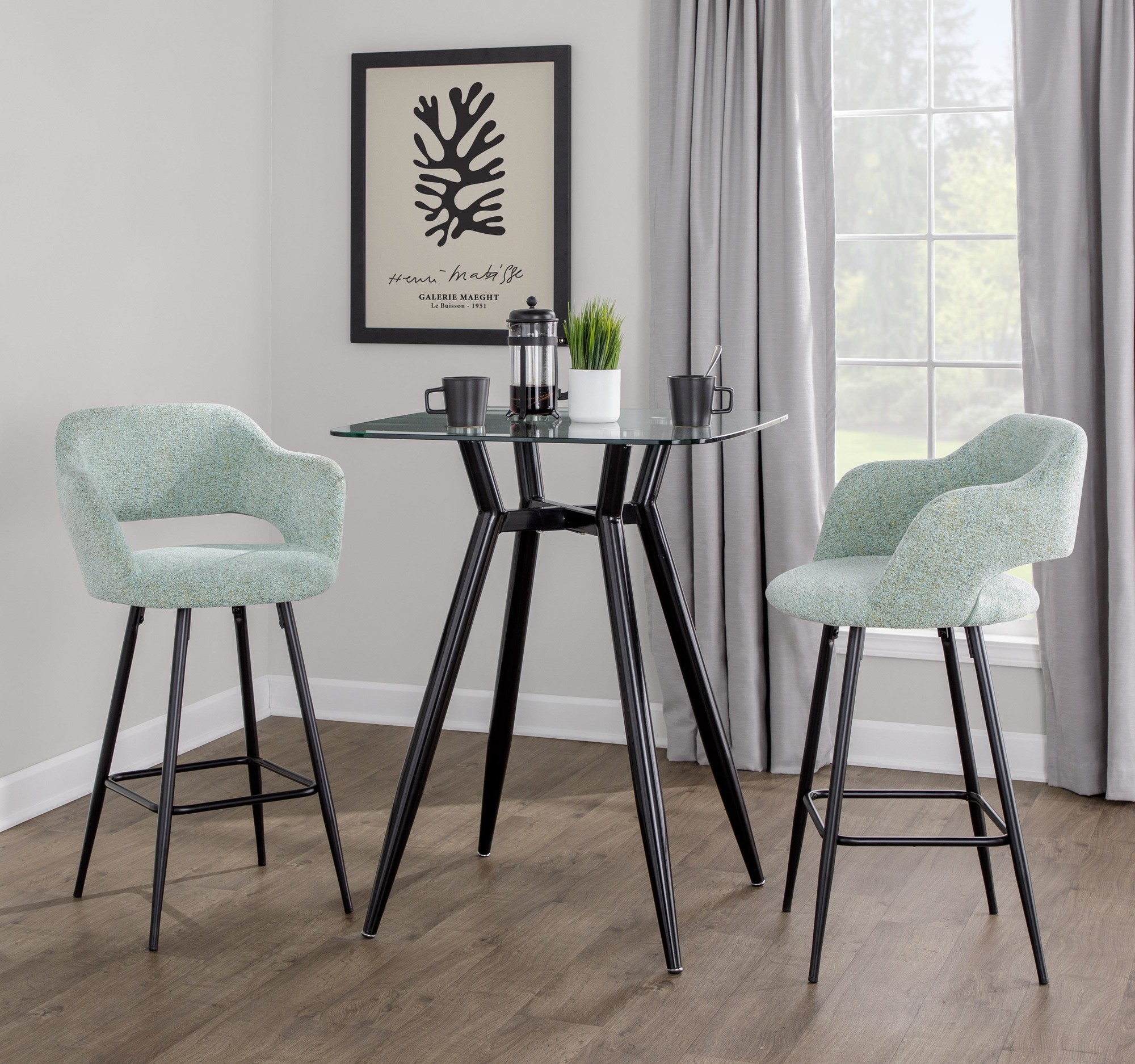 Margarite 27" Fixed-height Counter Stool - Set Of 2
